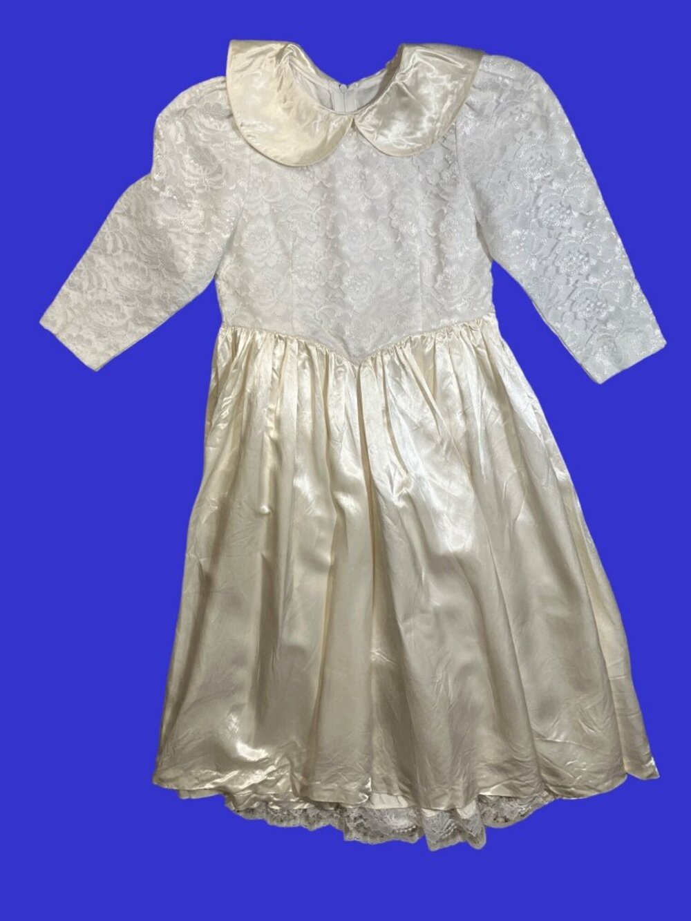 Wedding Dress PRETEND PLAY Halloween Costume Girls Vintage Dress Size 6X
